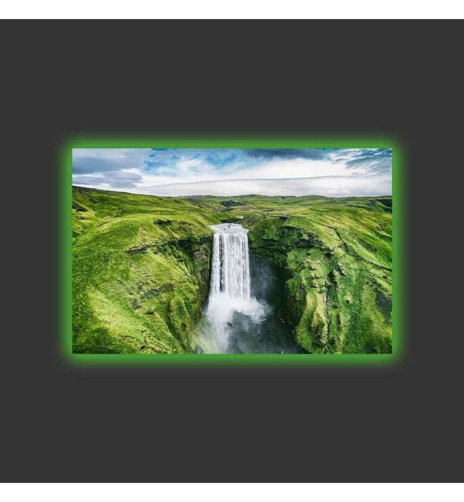 Dekorative Led beleuchtet Leinwand Gemälde, Multicolor, Wildleder Leinwand