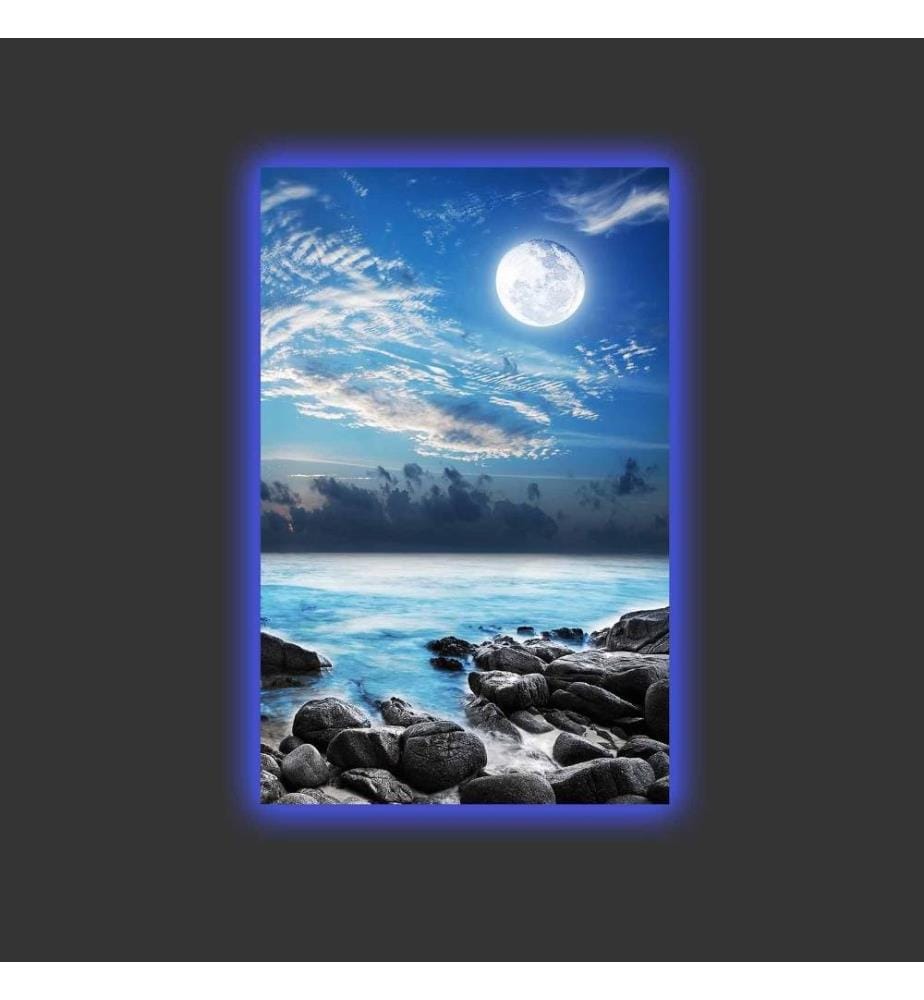 Dekorative Led beleuchtet Leinwand Gemälde, Multicolor, Wildleder Leinwand