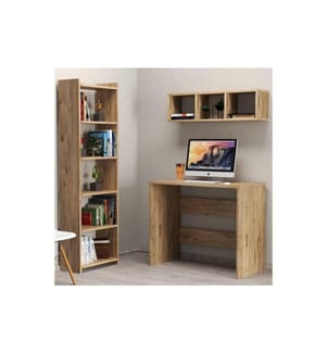 Arbeitszimmer-Möbelset, Atlantic Pine, Melaminbeschichtete Spanplatte