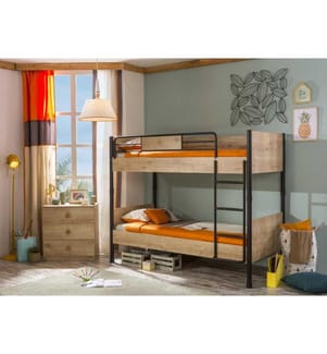 Etagenbett, Multicolor, Melaminbeschichtete Spanplatte