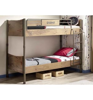 Etagenbett, Multicolor, Melaminbeschichtete Spanplatte