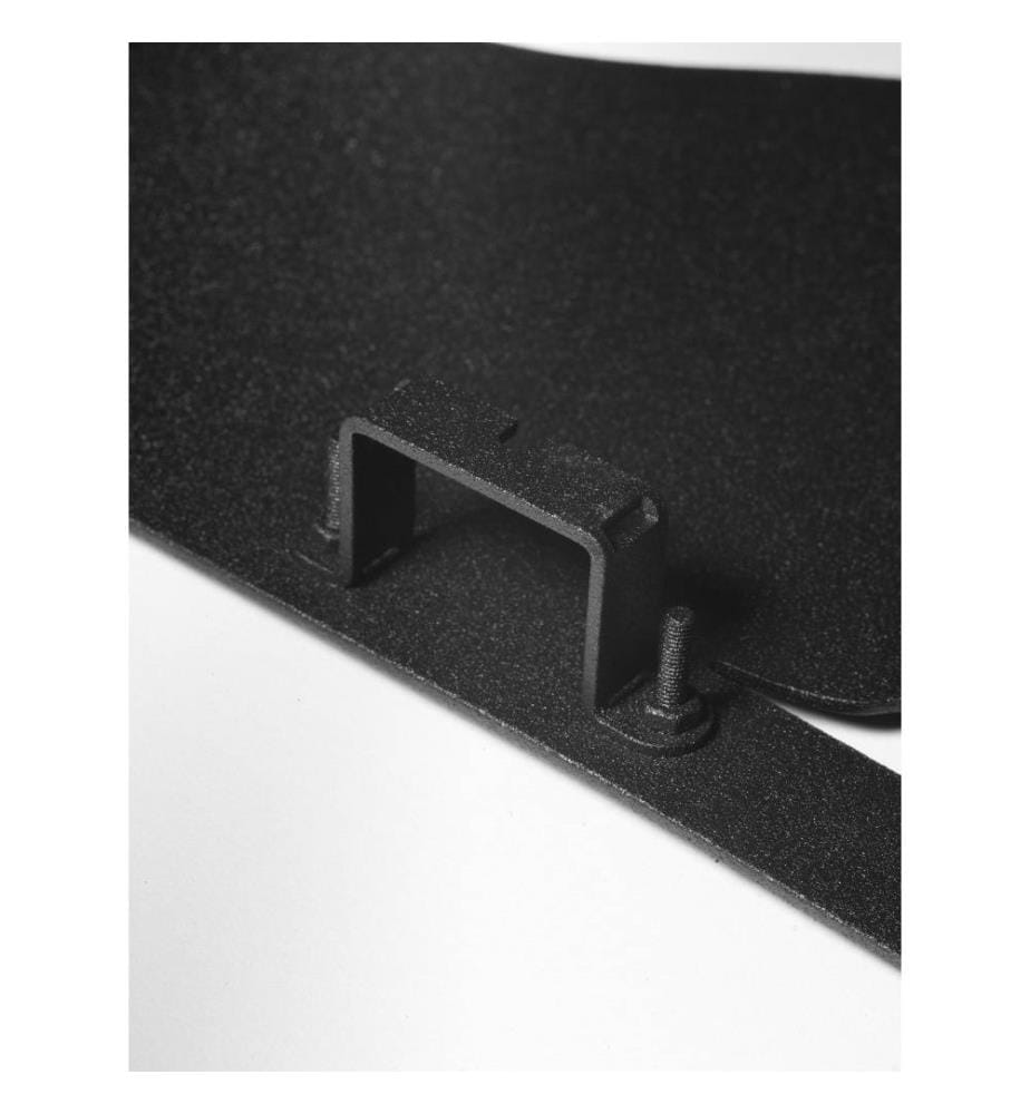 Dekoratives Metall-Wand-Accessoire, Schwarz, Metall