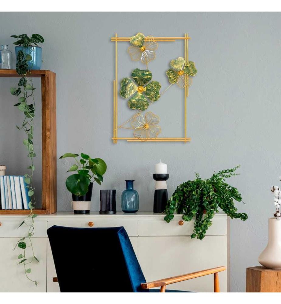 Wallity Decorative Metal Wall Accessory, Green, … | DeinDeal