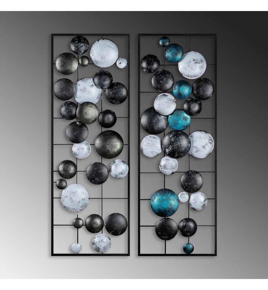Dekoratives Metall-Wand-Accessoire, Multicolor, Metall