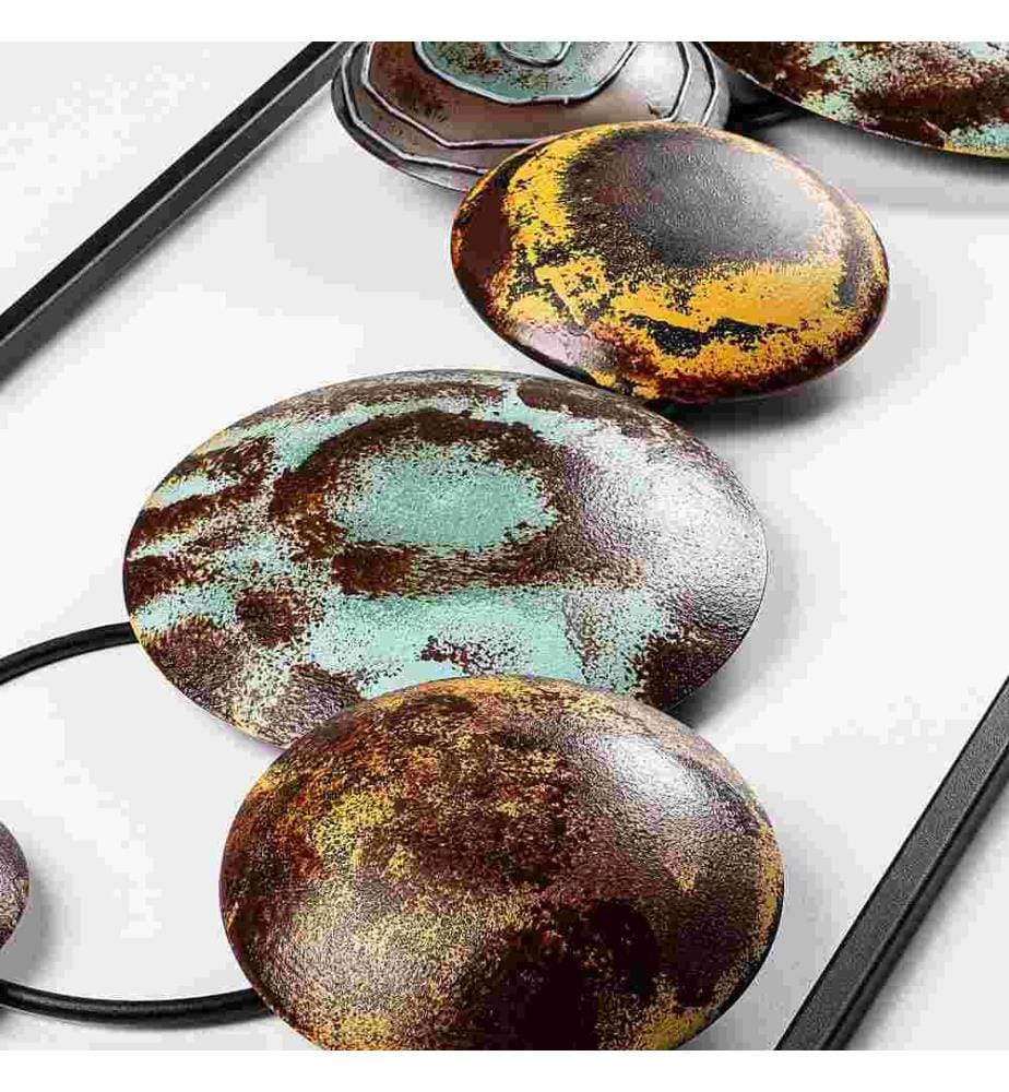 Dekoratives Metall-Wand-Accessoire, Multicolor, Metall