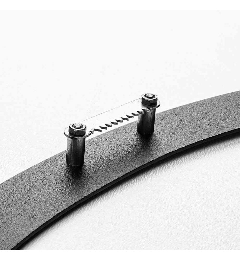 Dekoratives Metall-Wand-Accessoire, Schwarz, Metall
