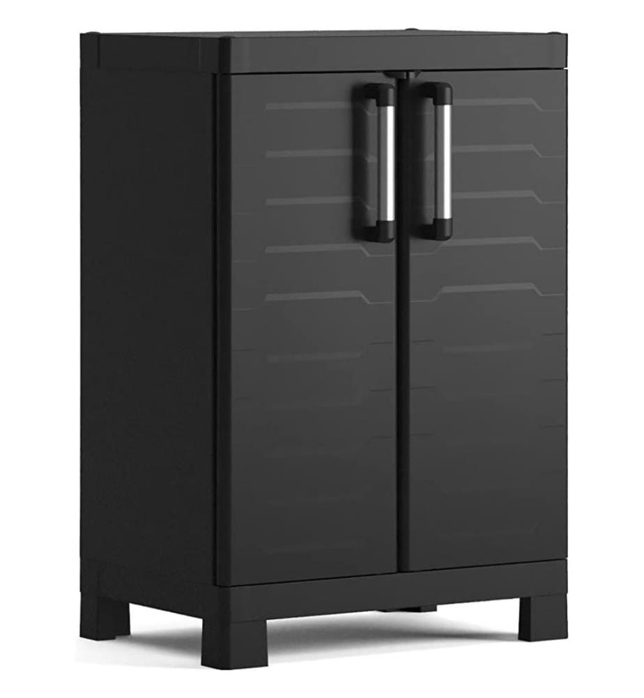 Keter Bas Noir Armoire à 2 étagères réglables ré… DeinDeal
