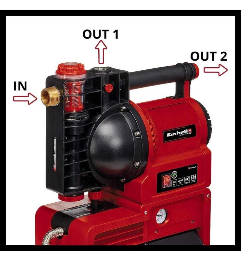 Groupe Surpresseur Einhell GC-WW 6036 - 600W, Débit 3600 L/h, Cuve 20L, Pression 4 Bar