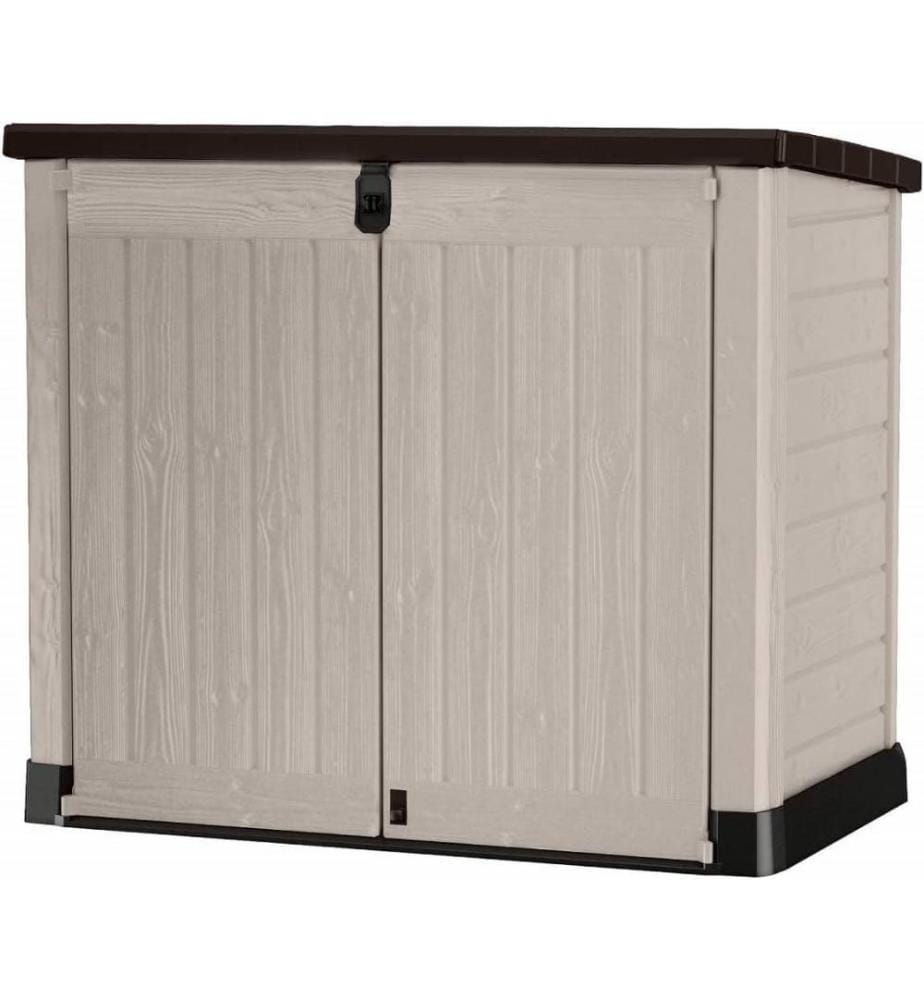 Cache-Poubelles Keter Store-It-Out Darwin 1150L - Verrouillable Et Résistant Aux Intempéries