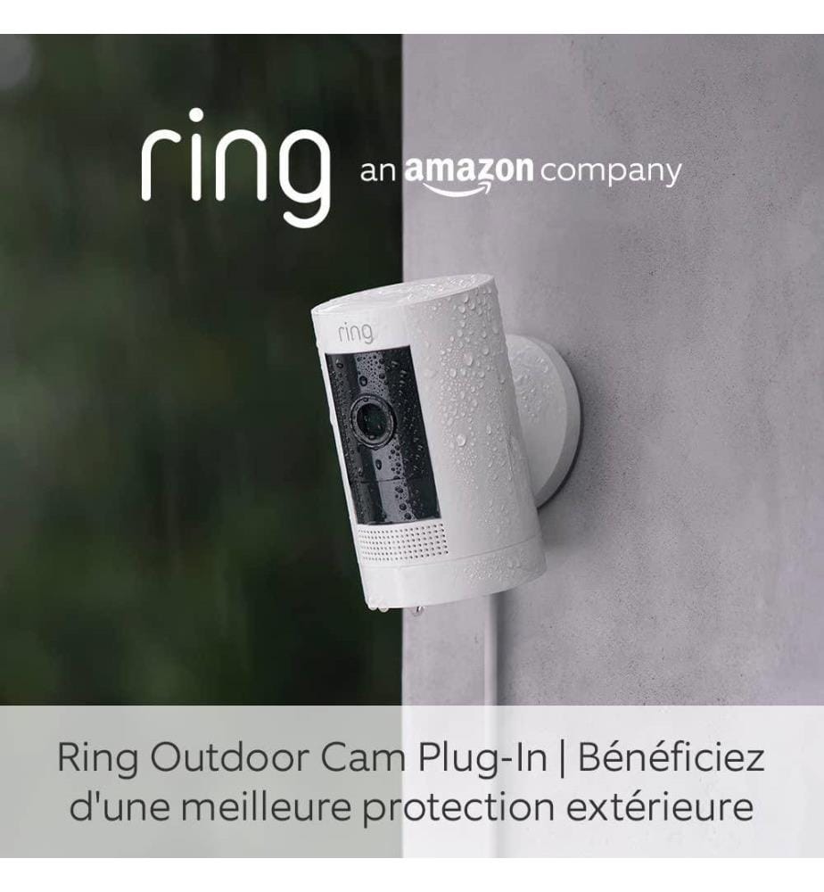 Ring Caméra Extérieure avec adaptateur secteur (… DeinDeal