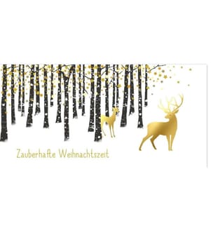 Braun + Company Cartes pour don d'argent Un Noël magique 21 x 10.5 cm