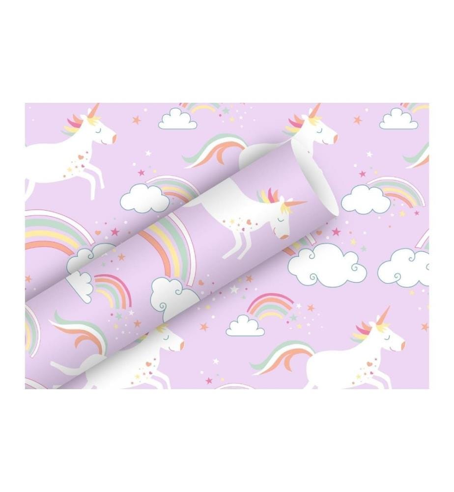 Braun + Company Papier cadeau Licorne 70 cm x 2 …