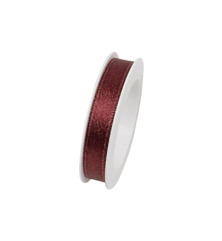 Braun + Company Ruban cadeau Brilliant 10 mm x 3 m, Bordeaux