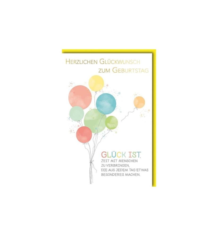 Braun + Company Carte de félicitations Anniversaire 11.5 x 17 cm, enveloppe incluse