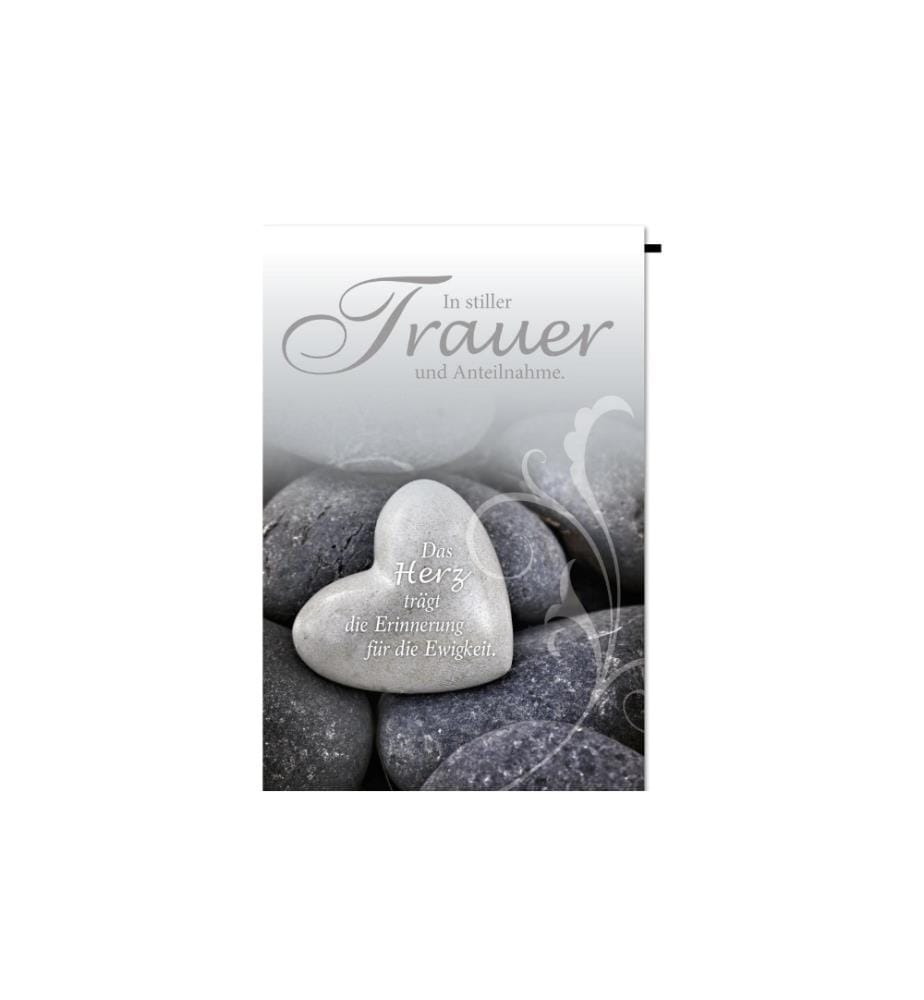 Braun + Company Trauerkarte Stein-Herz