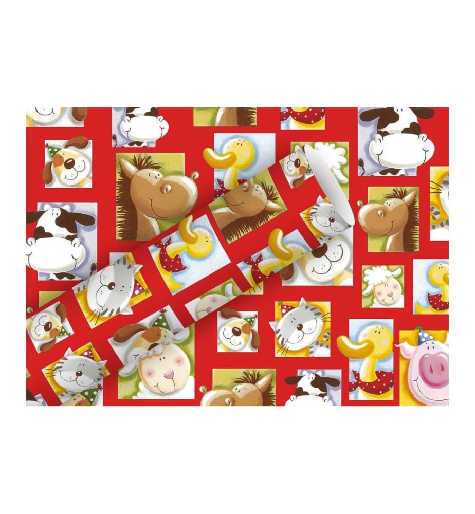 Braun + Company Geschenkpapier My Farm 2 m x 70 cm