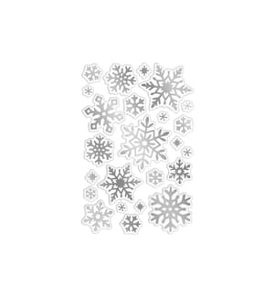 Braun + Company Weihnachtssticker Silver Crystals, Schneeflocken, 19x10.4cm