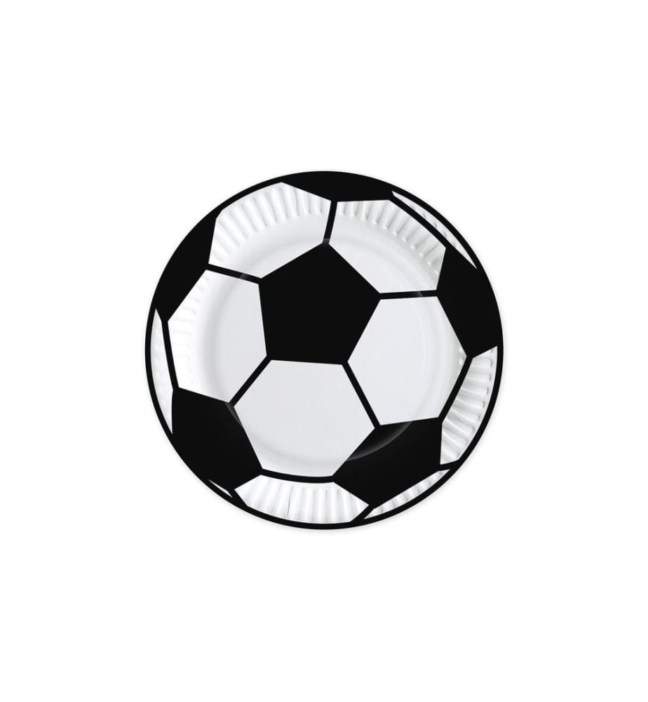 Braun + Company Assiettes jetables Football 23 cm 10 pièces