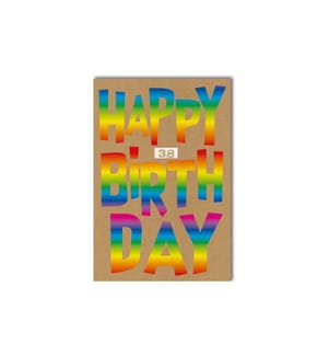 Braun + Company Carte de félicitations Joyeux anniversaire 38 11.5 x 17 cm