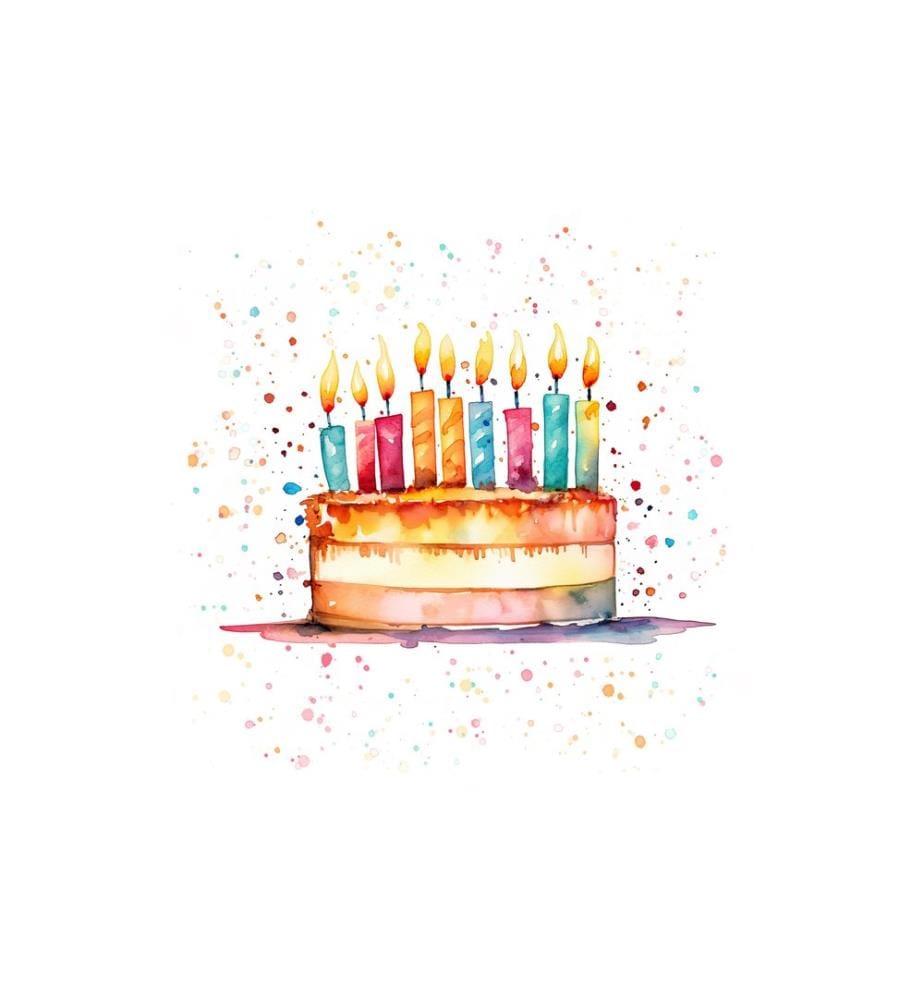 Braun + Company Serviette de table Cake Party 33 x 33 cm, 20 Pièce/s