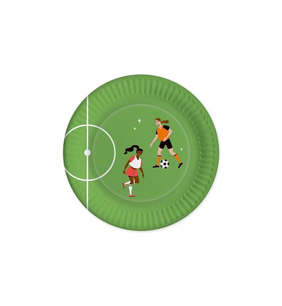 Braun + Company Assiettes jetables Womens Football 10 Pièce/s