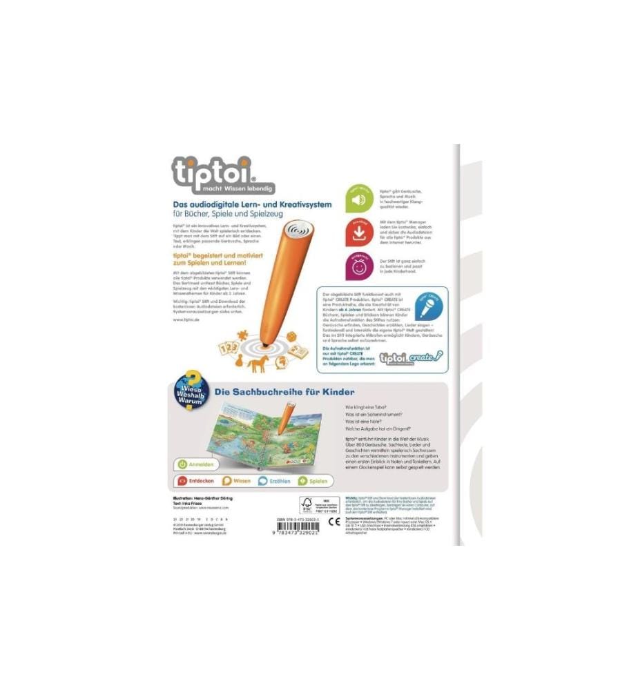 TIPTOI - Livre éducatif WWW Die Welt der Musik