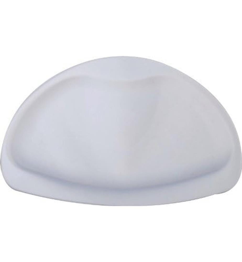 Relaxdays Badewannenkissen 43x49cm | Weiches Nackenstützkissen | Mit 6 Saugnäpfen | Weiß