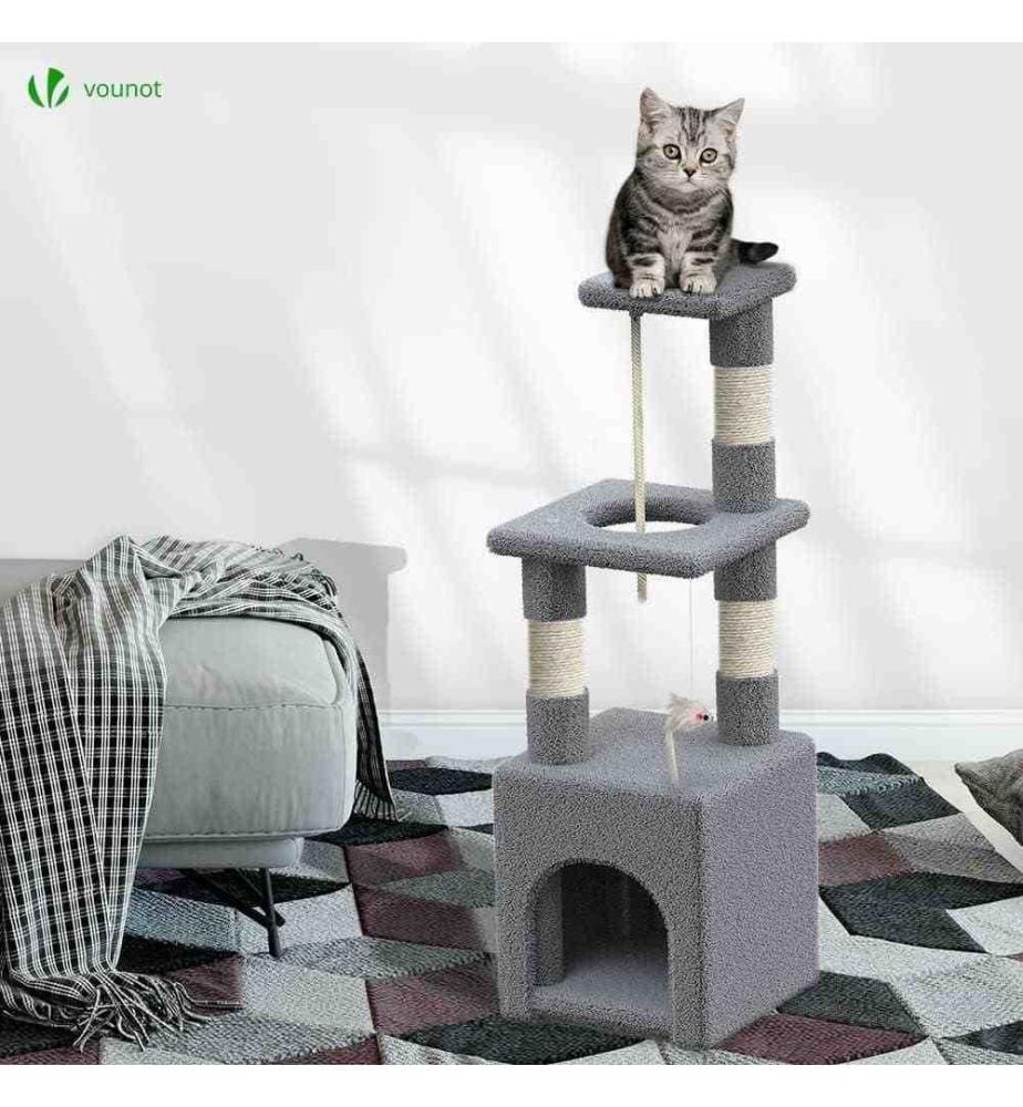 Vounot VOUNOT Cat Tree Tower, 88cm Cat Condo wit… DeinDeal