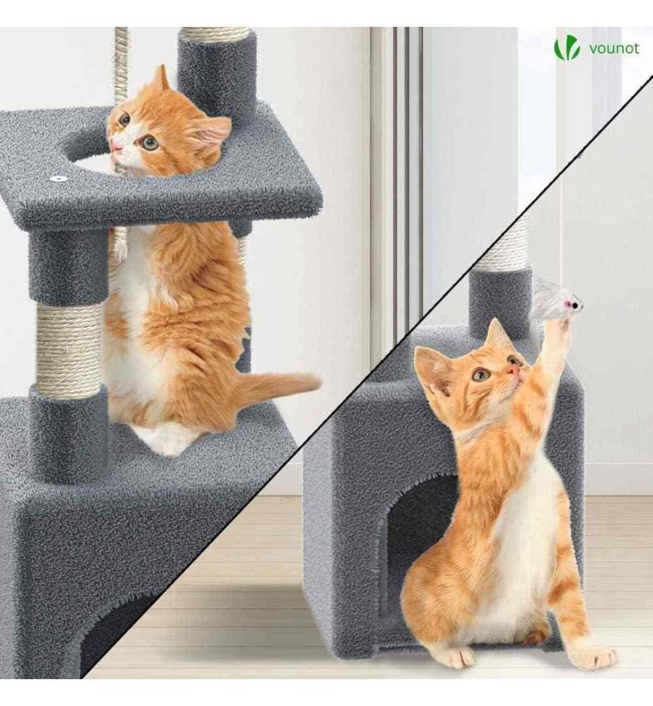 Vounot VOUNOT Cat Tree Tower, 88cm Cat Condo wit… DeinDeal