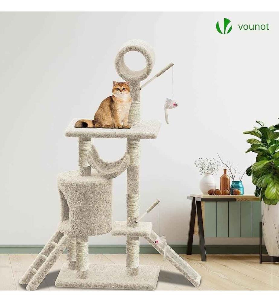 Vounot VOUNOT Cat Tree Tower, Cat Condo with Sis… DeinDeal