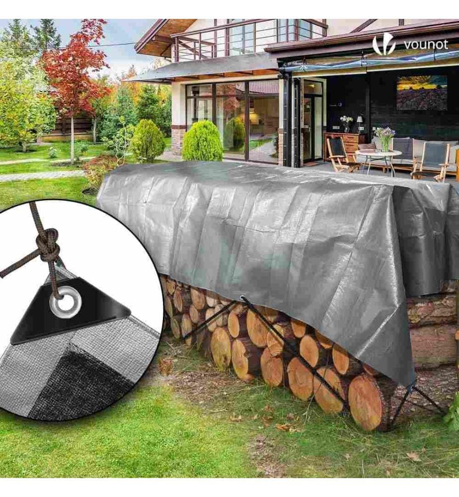 Vounot VOUNOT 4x8m Tarpaulin Heavy Duty 240 g, m… DeinDeal