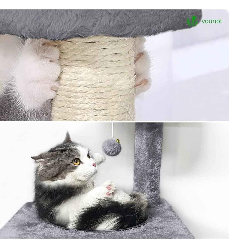 Vounot VOUNOT Cat Tree Tower, Cat Condo with Spa… DeinDeal