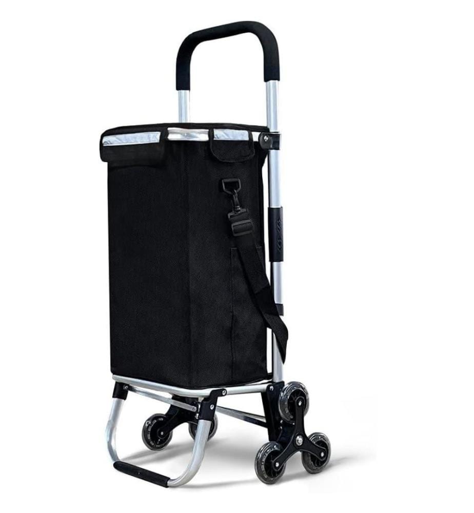 Chariot de courses pliable sac amovible 28 litres caddie pour