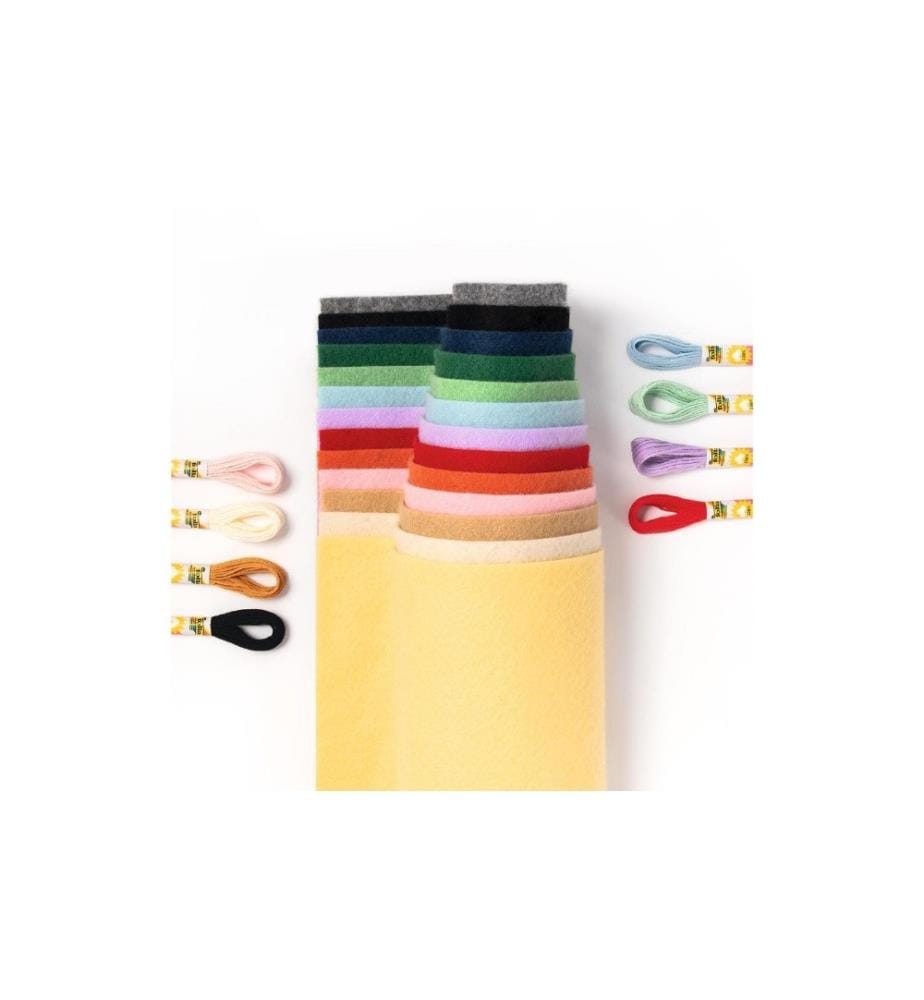 FOLIA - Filz-Bastelset DIY Box 36-teilig
