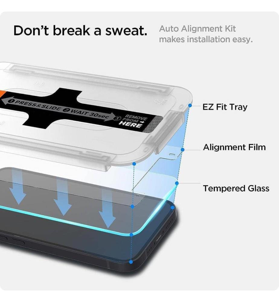 SPIGEN Spigen EZ Fit Sensor Protection Tempered … DeinDeal