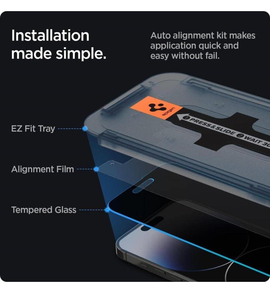 Spigen Spigen EZ Fit Privacy Tempered Glass Scre… DeinDeal