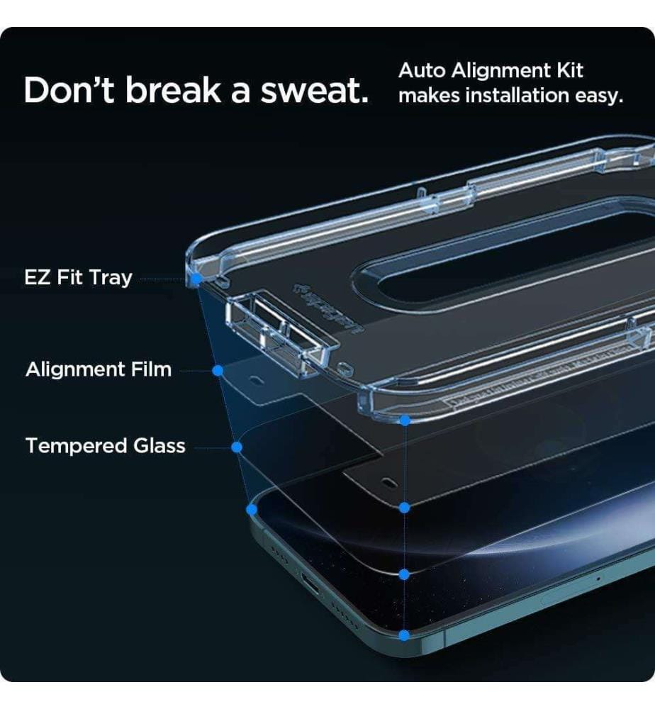 Spigen Spigen EZ Fit Privacy Tempered Glass Scre… DeinDeal