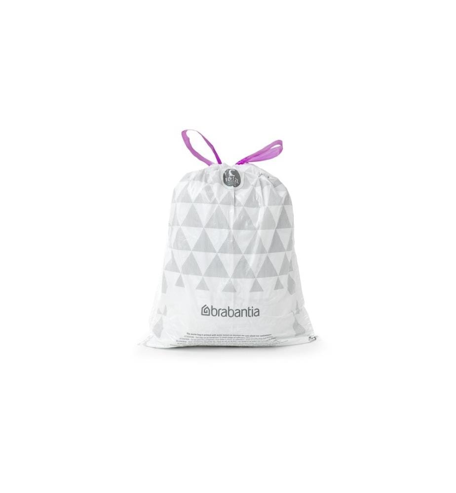 BRABANTIA - Sac à ordures ménagères PerfectFit 12 l, 20 Pièce/s