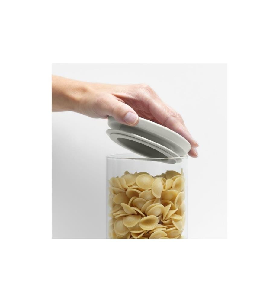 BRABANTIA - Boîte à provisions Lot de 3 0.3/0.6/1.1 l, Transparent