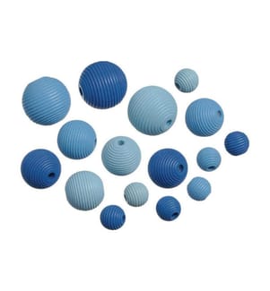 KNORR PRANDELL - Holzperlen Mix 4 20 Stk, Blau