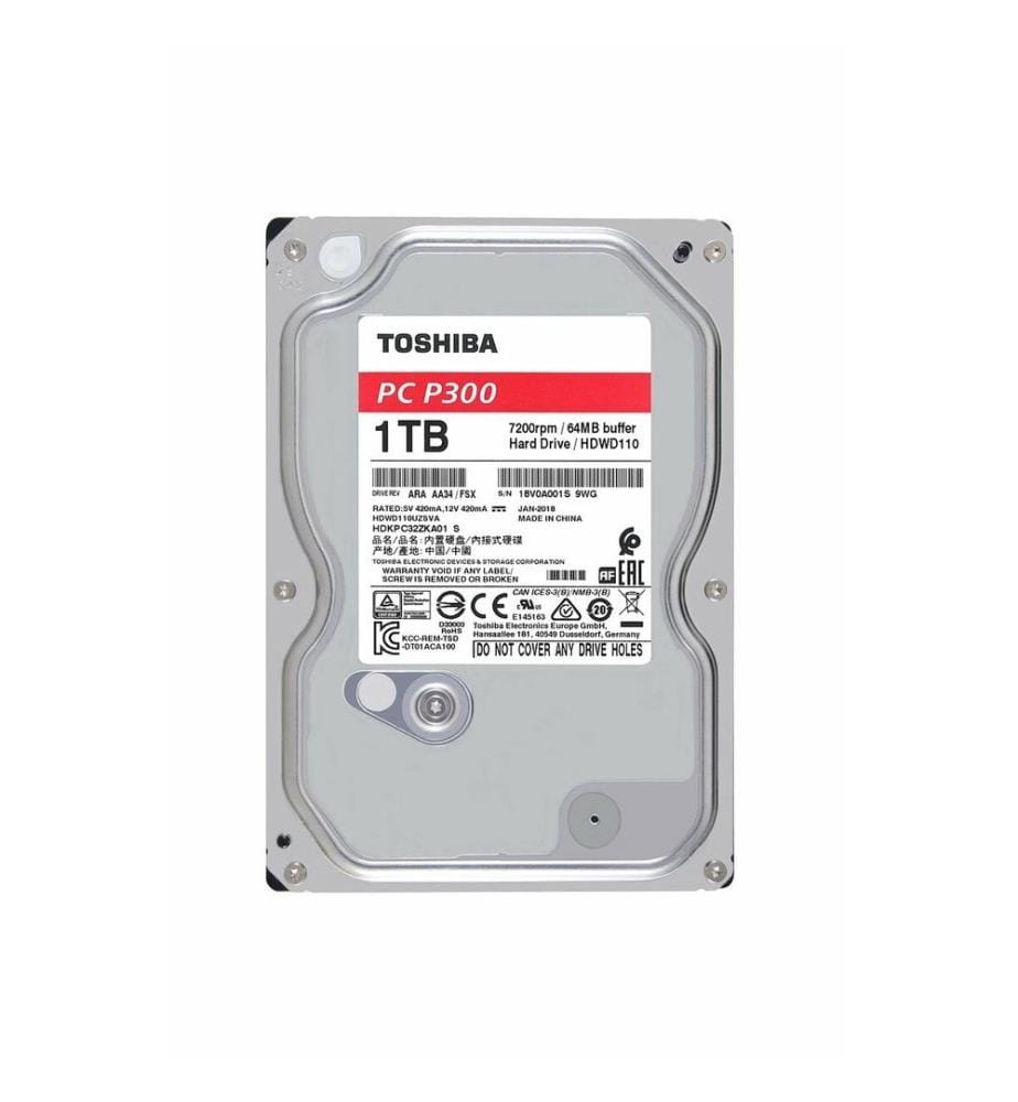Toshiba X300 4TB Performance & Gaming Disco Duro Interno De 3.5 Pulgadas - CMR SATA 6.0 GB/s 7200 RPM Caché De 128 MB - HDWE140XZSTA