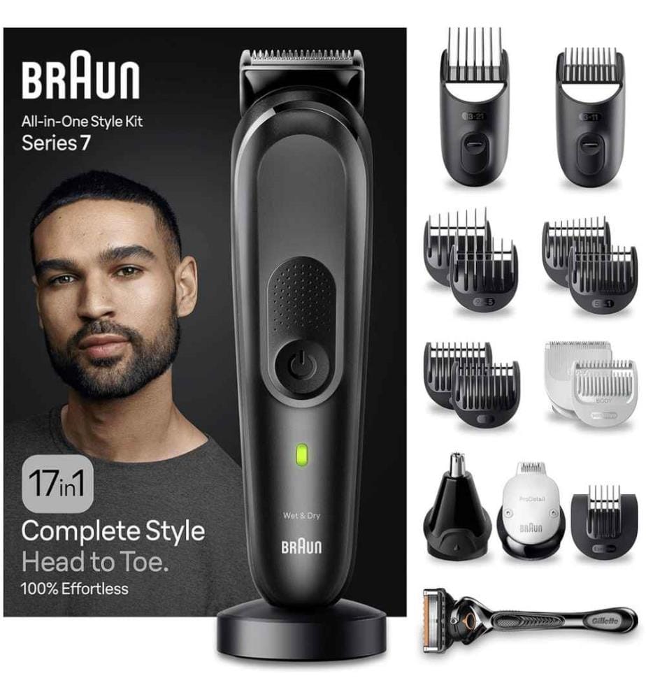 Philips OneBlade Pro 360 - tondeuse à barbe électrique, rasoir et tondeuse  corps, 1 lame 360, 1 sabot avec 14 hauteurs de coupe, 1 kit Corps, 1 socle