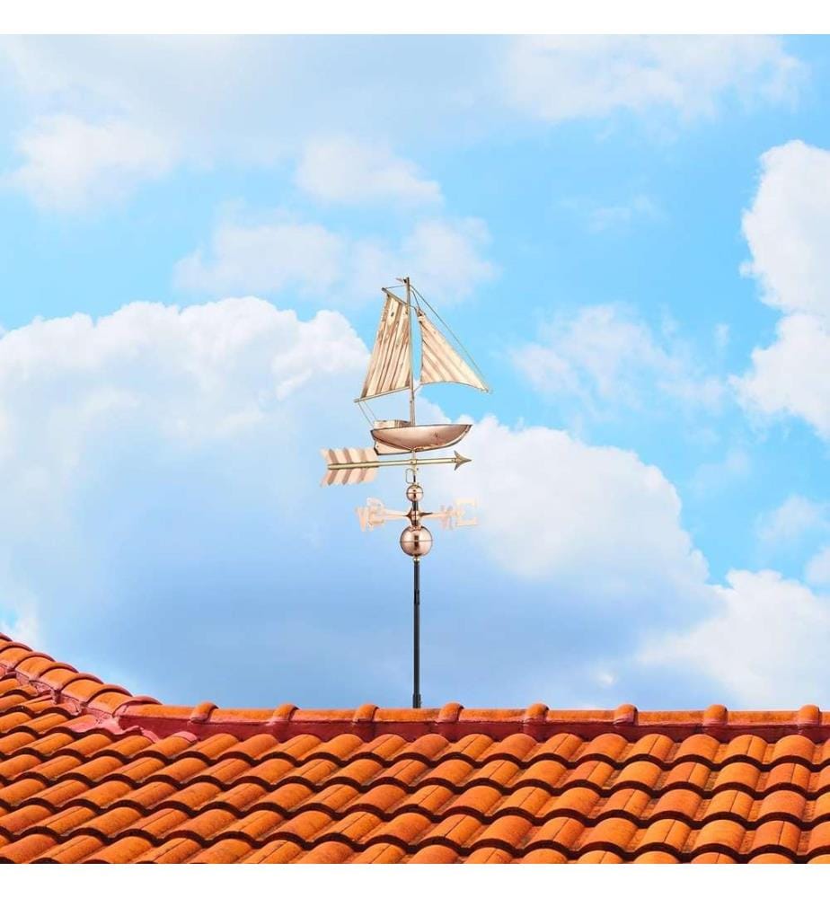 RELAXDAYS Relaxdays Ship Weathervane, Metal, Dir… DeinDeal