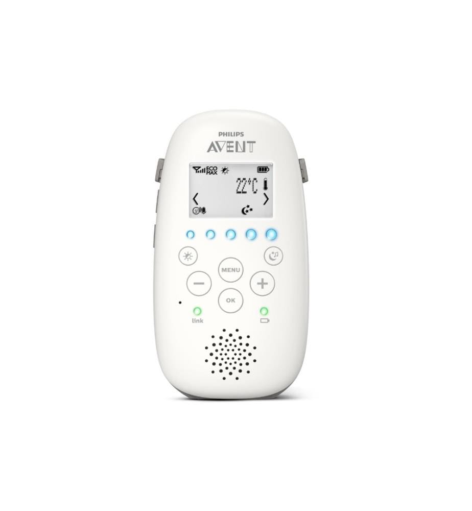 PHILIPS AVENT - Babyphone Smart-Eco mit Sternenhimmel-Projektor SCD733/26