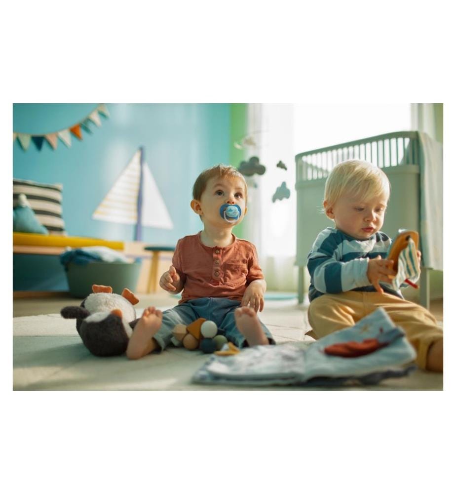 PHILIPS AVENT - Tétines Ultra Air Happy Papa & Boat 6-18 Mt.