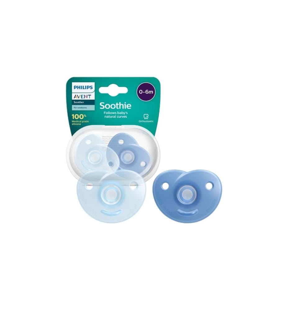 PHILIPS AVENT - Tétines Curved Soothie 0-6 Mt.