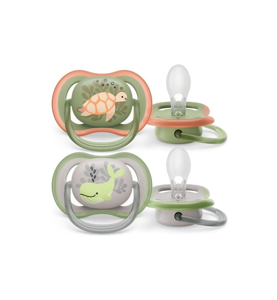 PHILIPS AVENT - Tétines ultra air 6-18 mois Tortue/Baleine
