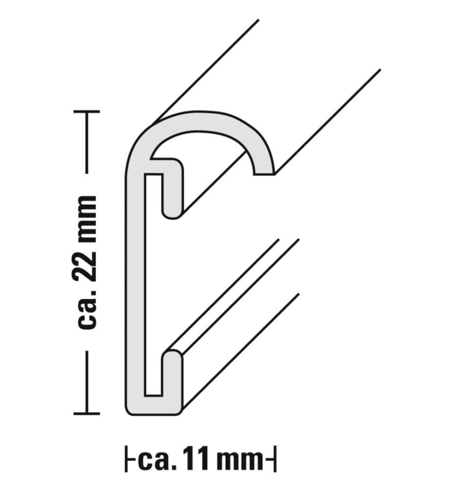 Hama Hama Detroit Picture Frame 40 x 50 cm (Alum… DeinDeal