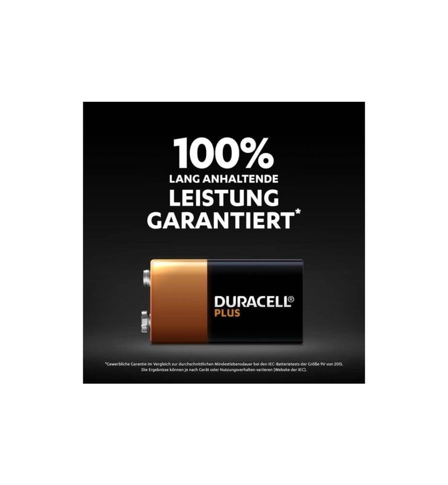 DURACELL - Batterie Plus Power 9V E-Block , 1 Stück