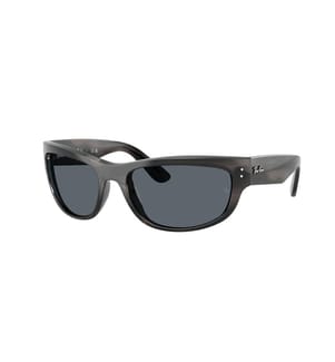 Lunettes de Soleil Mega Balorama - Poli Gris Rayé et Bleu